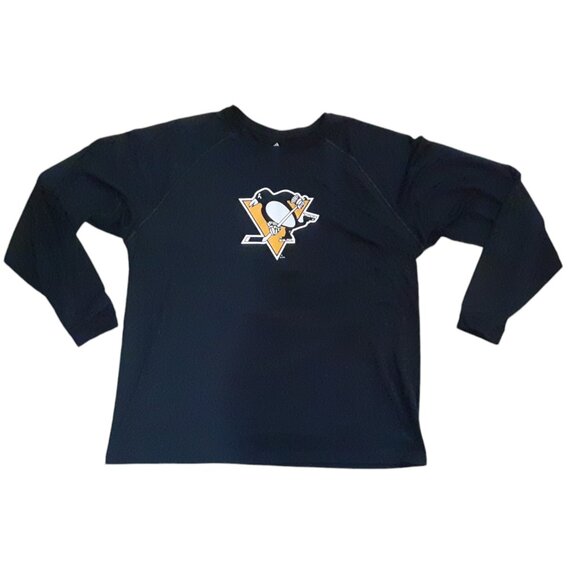 Adidas Climalite Pittsburgh Penguins Pullover Mens Size 2XL NHL Long Sleeve - Picture 1 of 4